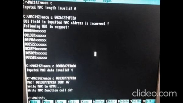 How to Write MAC Address of Your Motherboard Tool REALTEK MAC \macu c /s \pg8168.exe /efuse /nodeid