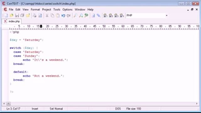 Anfänger PHP Tutorial-28 switch-Anweisung смотреть онлайн