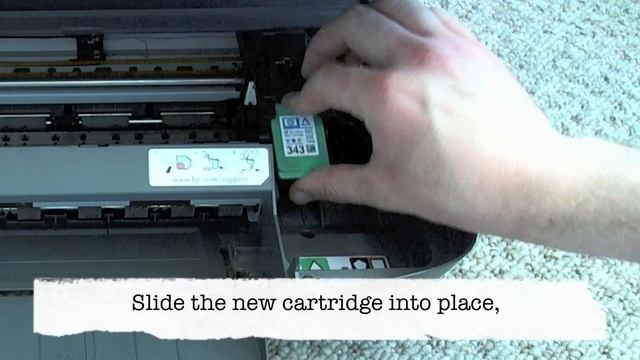 HP Photosmart 2575 - Changing the cartridges смотреть онлайн