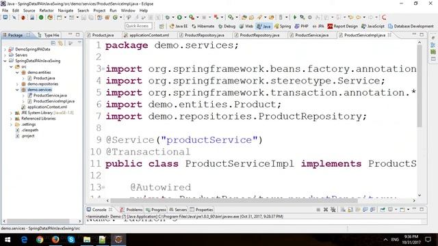 Using Spring Data JPA in Java Swing смотреть онлайн