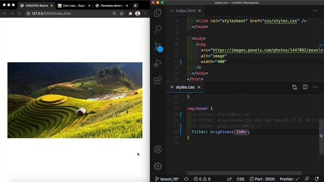 CSS3 #16 Фильтры (Filters) смотреть онлайн
