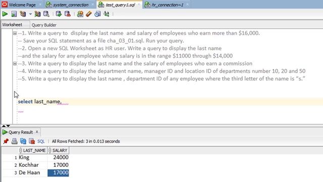 Oracle SQL How to use Comparison Operators Part 2 - Lesson 22 смотреть онлайн