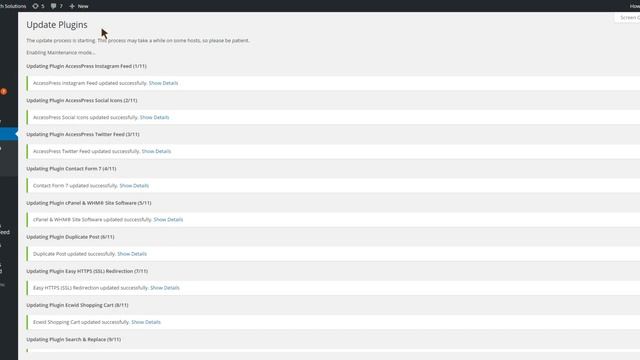 How to update wordpress version, update plugins and update delete wordpress themes смотреть онлайн