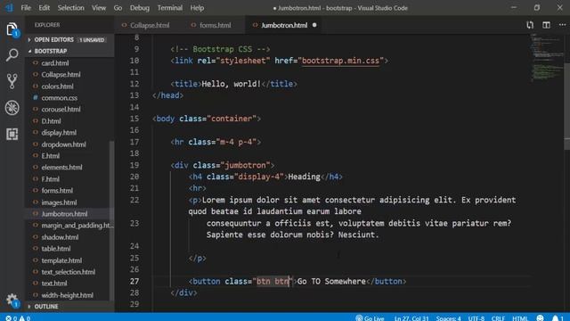 #30. Jumbotron | Bootstrap смотреть онлайн
