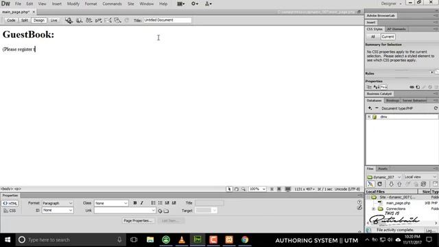 Dynamic Site - Setting site & database (Mysql) connection смотреть онлайн