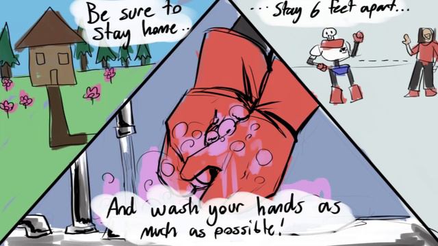 Undertale Comic Dub Papyrus Teaches You How To Stay Safe From Germs смотреть онлайн