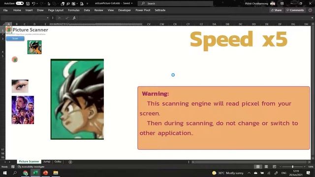 [Free] VBA - Picture Scanner by Excel / Pixel Art смотреть онлайн