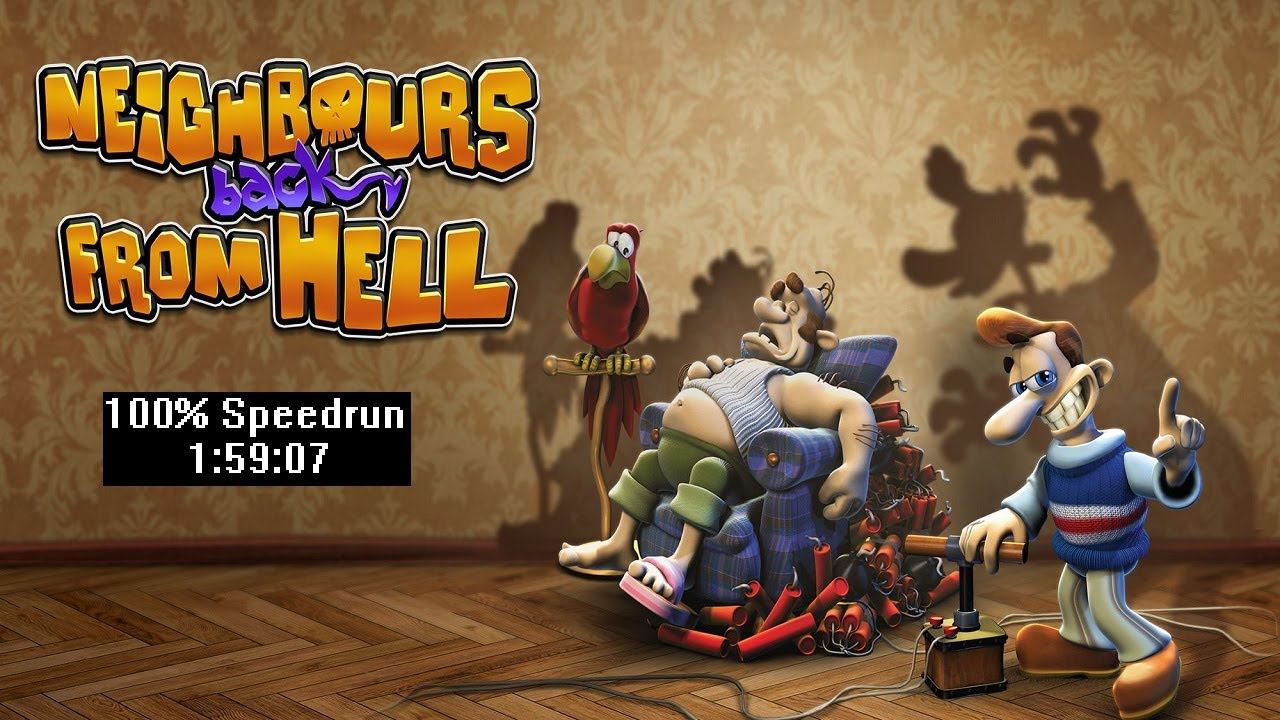 [Спидран] Neighbours back From Hell 100% (speedrun) 1:59:07 смотреть онлайн
