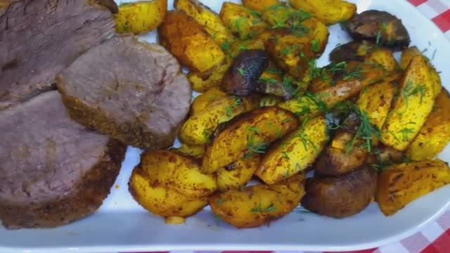 Ужин  в мешке.