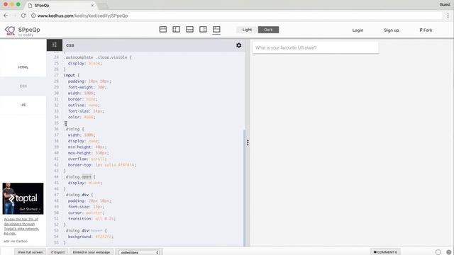 Autocomplete Component using css & javascript #frontend #design смотреть онлайн
