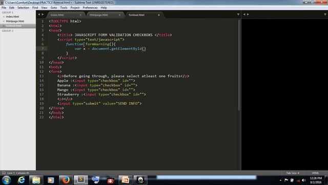 wecode comxa com 2 Jvascript form validation checkbox смотреть онлайн