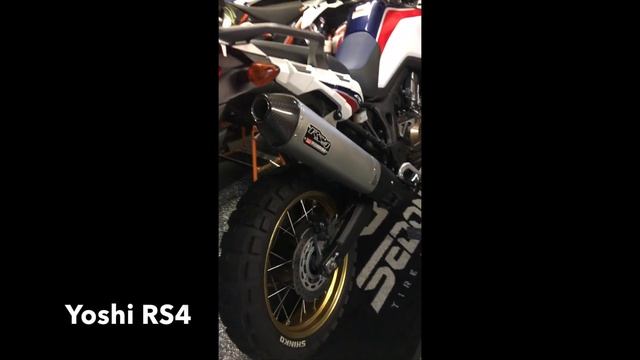 Yoshimura RS-4 Slip On - 2017 Honda Africa Twin смотреть онлайн