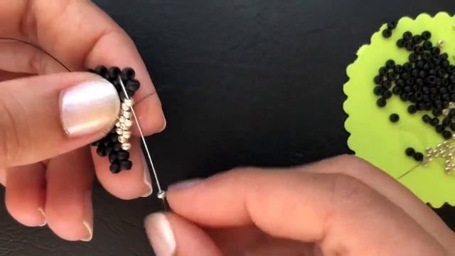 DIY Beaded Stud Earrings. Peyote Triangle. How To Make Beaded Earrings