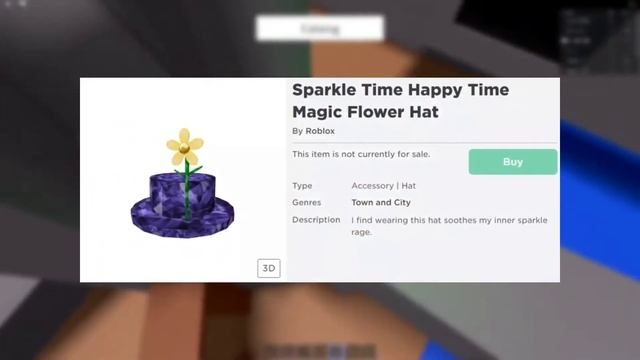 Roblox New Sparkle Time Happy Time Magic Flower Hat Limited смотреть онлайн