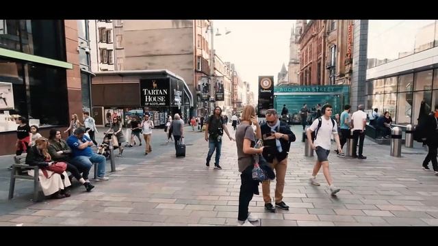Glasgow City center - what you need to see in Glasgow city - Glasgow walking tour смотреть онлайн