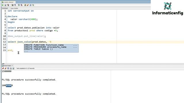 Curso de Oracle PLSQL en español desde cero | ARCHIVOS JSON CON PLSQL] (video 71) смотреть онлайн