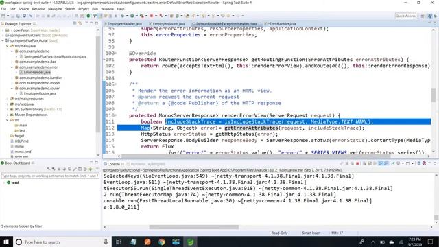 Spring WebFlux Functional Programming - Exception Handling