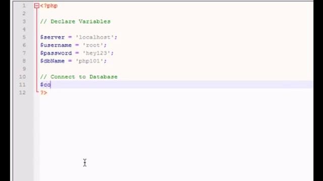 PHP: MySQL Connection смотреть онлайн