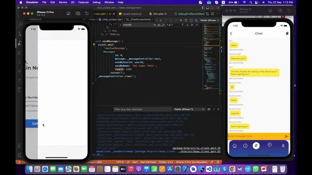 Chat by Socket IO in flutter || Part-4 смотреть онлайн