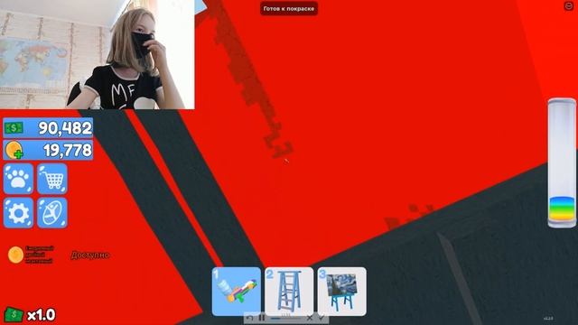 ЗАРАБАТЫВАЕМ ДЕНЬГИ РИСУЯ!Roblox Paint Simulator смотреть онлайн