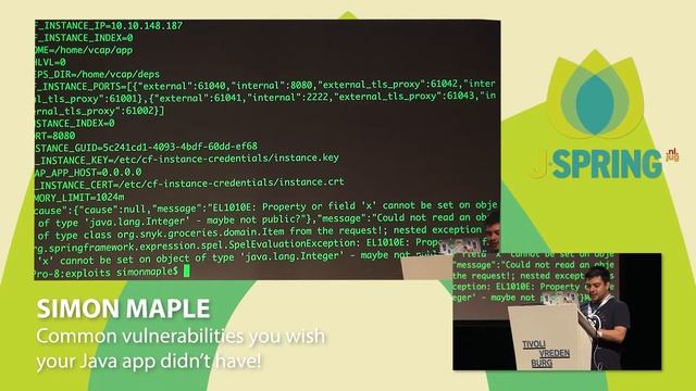 J-Spring 2018: Simon Maple - Common vulnerabilities you wish your Java app didn’t have! смотреть онлайн