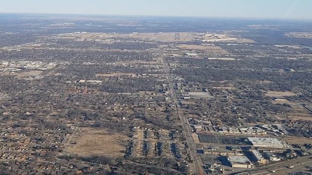 Красивая посадка в США, Талса. Видео из кабины Ан-124 Руслан. смотреть онлайн