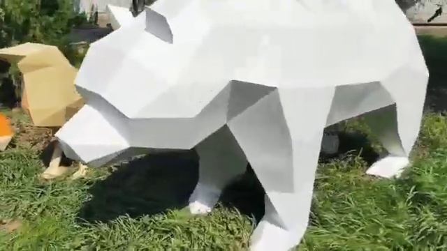 Полигональные фигуры из металла. смотреть онлайн