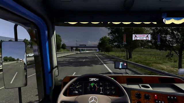 [ETS2, 1.40][Promods V2.55] Mercedes Benz Actros MP1 1840 - Stuttgart[GER] - Reute[A] смотреть онлайн