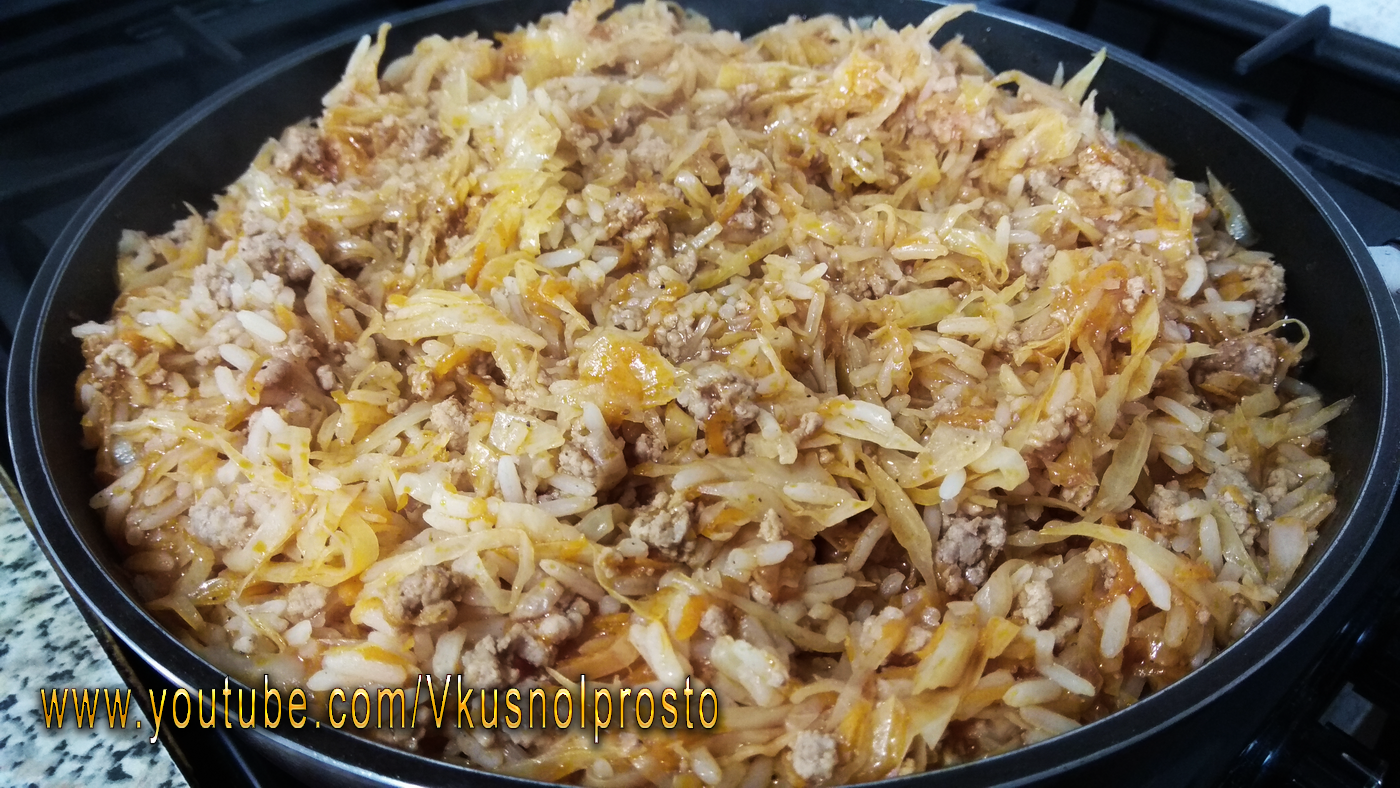 Самые Ленивые Голубцы на Сковороде ✔ Быстро, Просто и очень Вкусно! смотреть онлайн