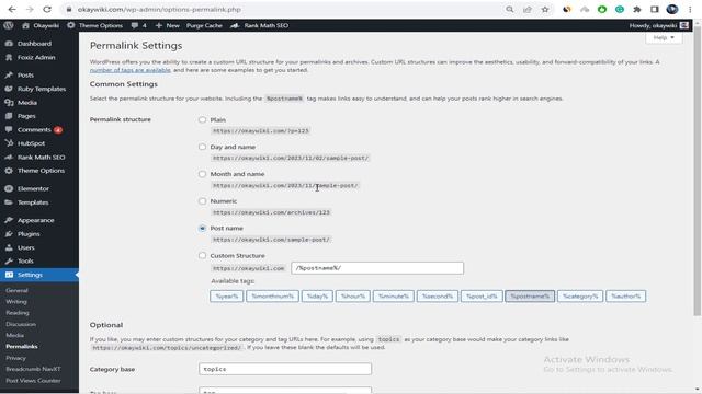 WordPress Permalink Settings | WordPress Blog Post URL Permalink смотреть онлайн