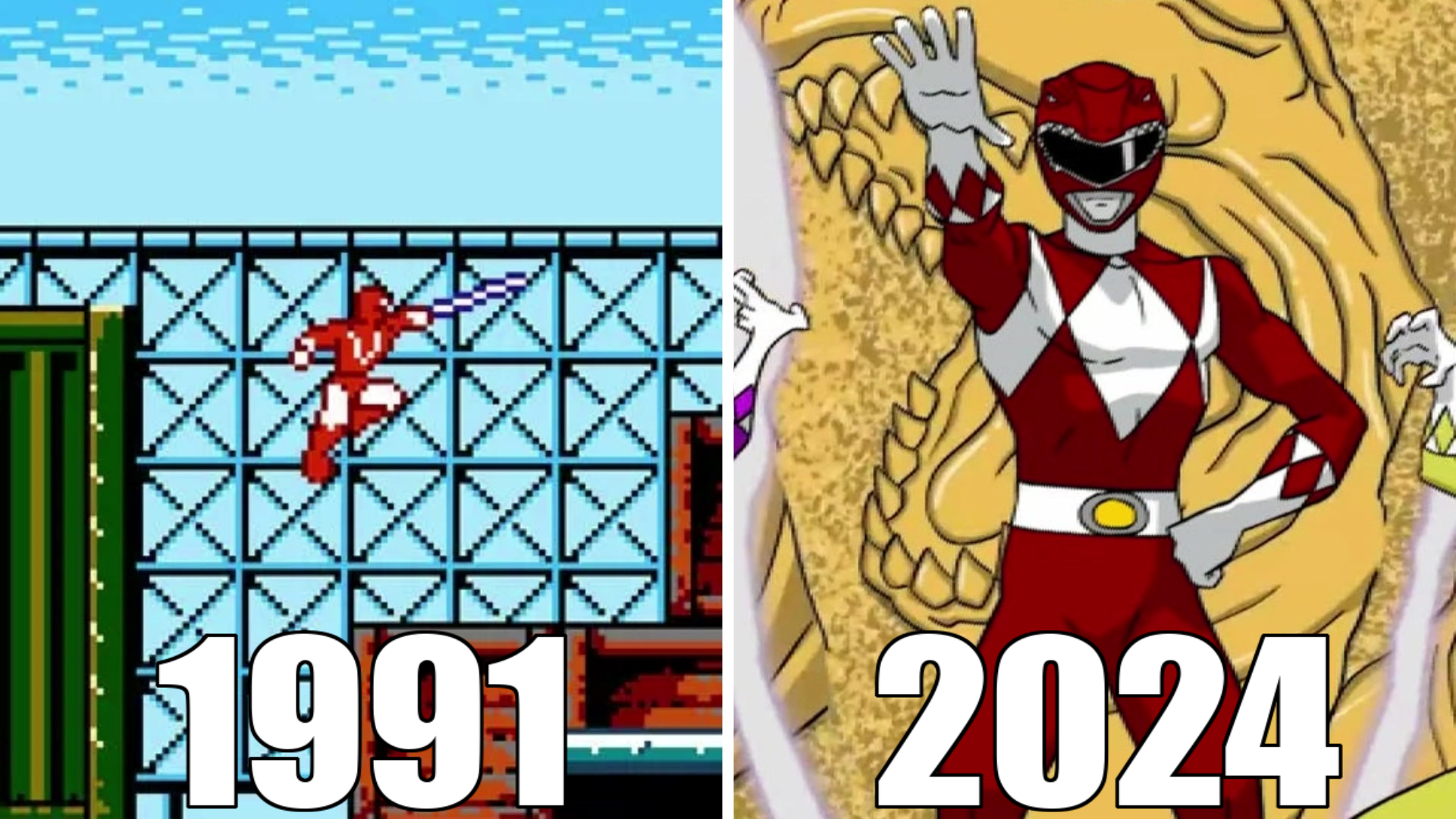 Эволюция серии игр Могучие рейнджеры [1991-2024] смотреть онлайн