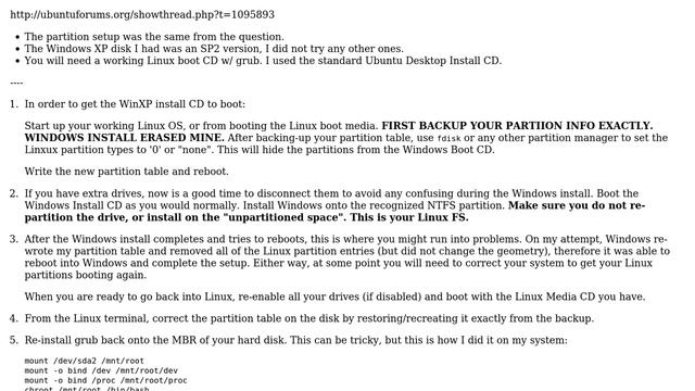 Install Windows XP after Linux FS Partioned Space (2 Solutions!!) смотреть онлайн