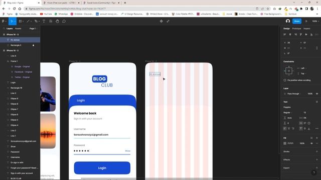 Blog Club App UI Design Using Figma | Figma Tutorial смотреть онлайн