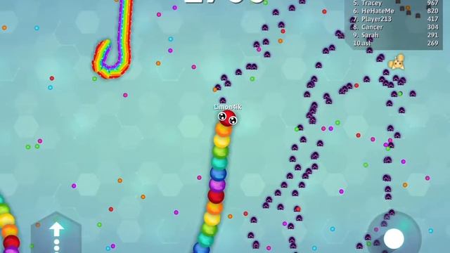 Читерский способ избавиться от конкурентов в игре Змейка смотреть онлайн