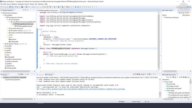 13 01 E Create a Documents and Media Message Bus Listener смотреть онлайн