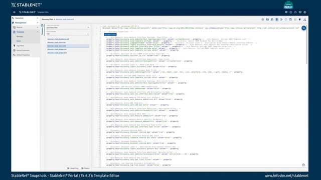 StableNet® Snapshot Series - StableNet® Portal (Part 2): Template Editor смотреть онлайн