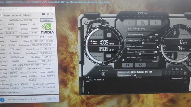 Видеокарта Gigabyte GeForce GTX 760 OC 2GB GDDR5 GV-N760OC-2GD смотреть онлайн