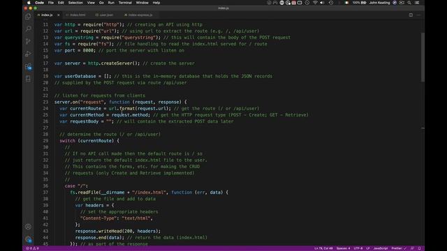 CSS230 Bonus Lesson - CRUD-based Access of a NodeJS REST API using jQuery 03 смотреть онлайн