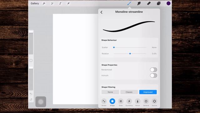 Create a Monoline brush in Procreate смотреть онлайн