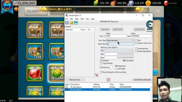 Cheat engine with Rise of Kingdoms - 9999 GoldKeys