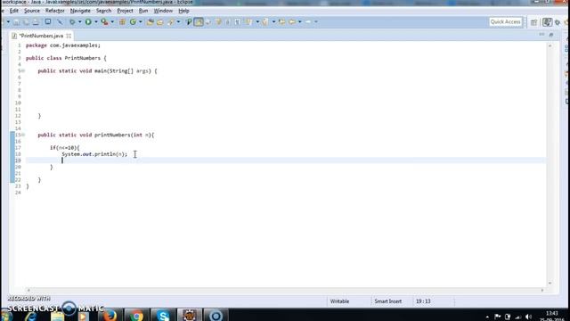 w.a.p to print numbers in java up to10 with out using loops? смотреть онлайн