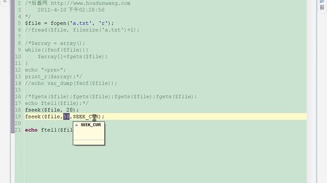 78 PHP视频教程 文件指针控制fseek rewind ftell feof fpassthru смотреть онлайн