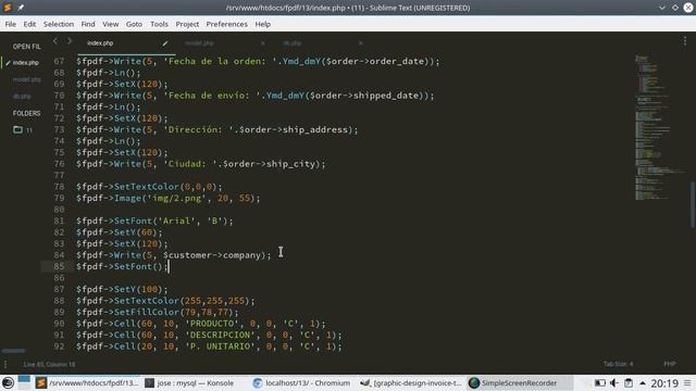 17 - Detalles Finales del Reporte [FPDF - PHP 7] смотреть онлайн