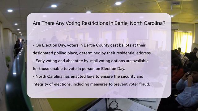 Are There Any Voting Restrictions in Bertie County, North Carolina? - CountyOffice.org смотреть онлайн