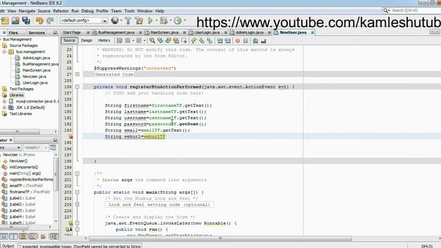 5 - Inserting info in database table - Java Swing Projects смотреть онлайн