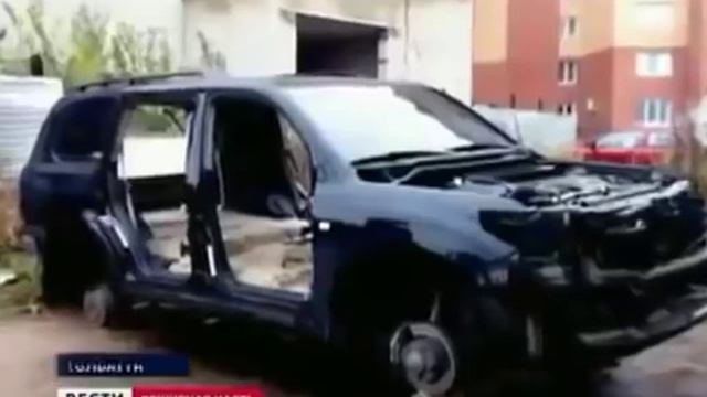 Воры за пару часов разобрали Toyota Land Cruiser! смотреть онлайн