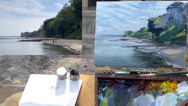 Plein Air Painting A Sunny/Shady Beach with Jessica Henry Gray смотреть онлайн