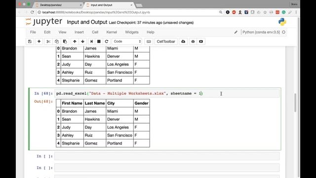 6 Input and Output Import Excel File into pandas смотреть онлайн