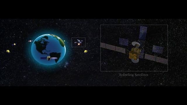 Дозаправка и обслуживание спутников на орбите смотреть онлайн
