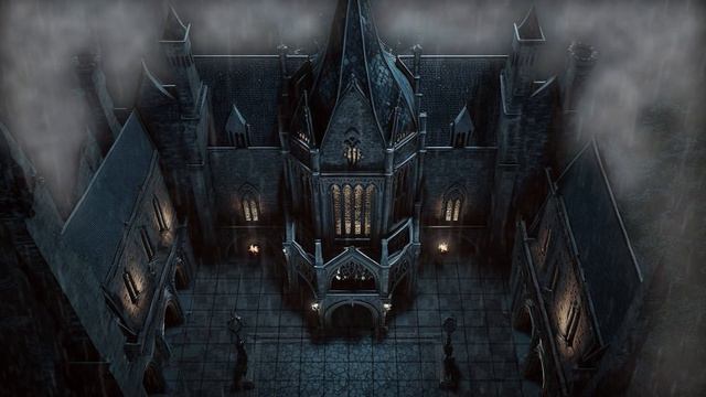 D&D | Curse of Strahd Castle Ravenloft with Rain | Animated Battle Maps смотреть онлайн